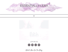 Tablet Screenshot of essentiallyleah.com